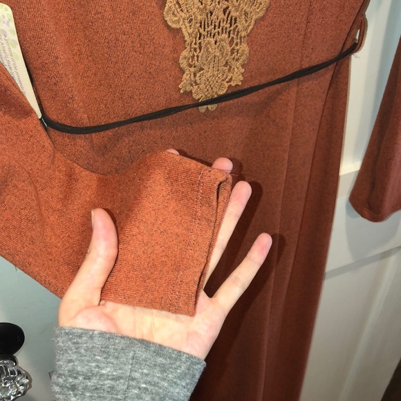 NWT Altar’d State Orange Long Dress - Picture 7 of 7